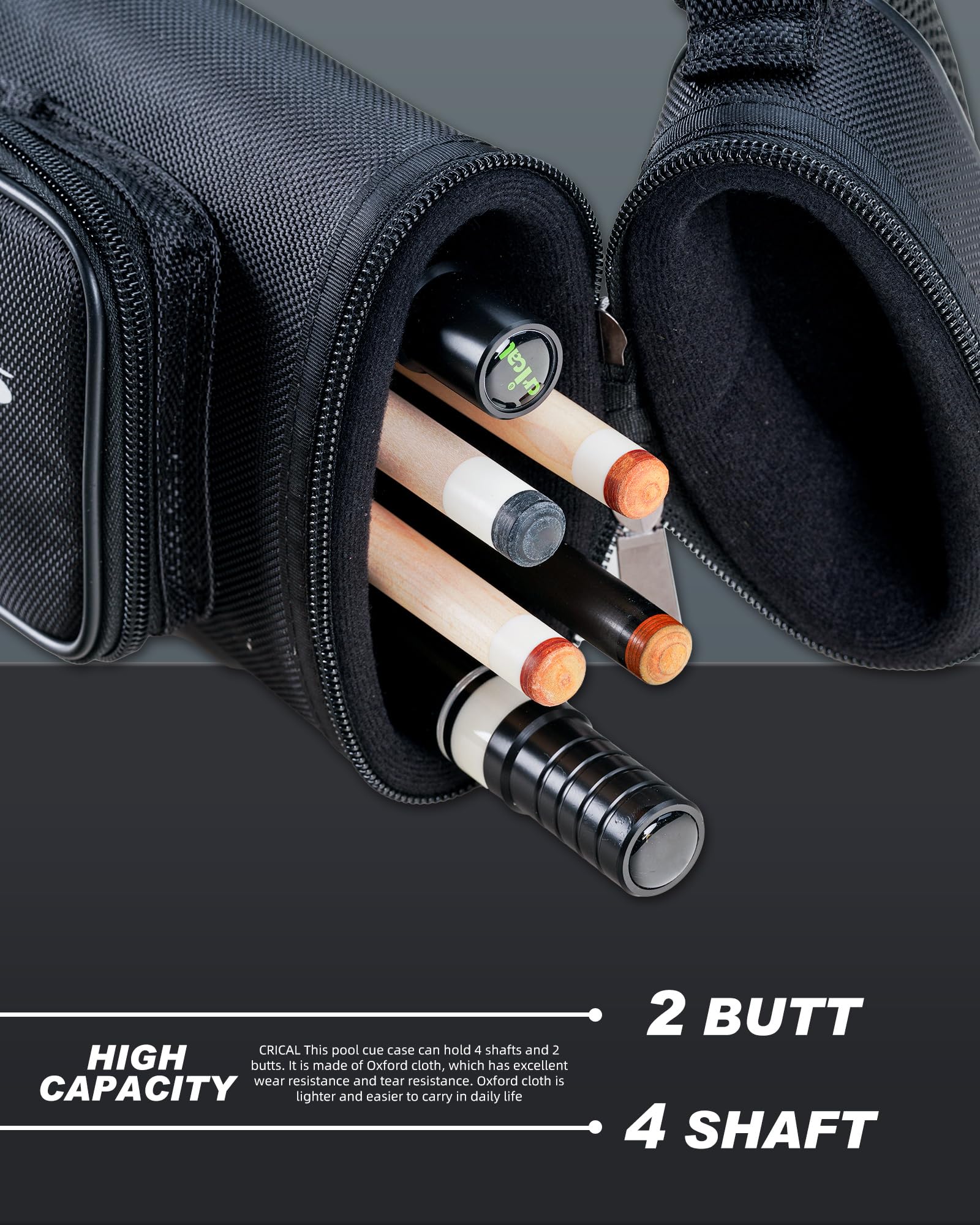 CRICALキューケース2X4 Amazon.co.jp: Pool Cue Case, CRICAL 2x4 Hard Pool Stick Case